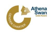 Image shows the logo for the Athena Swan gold award